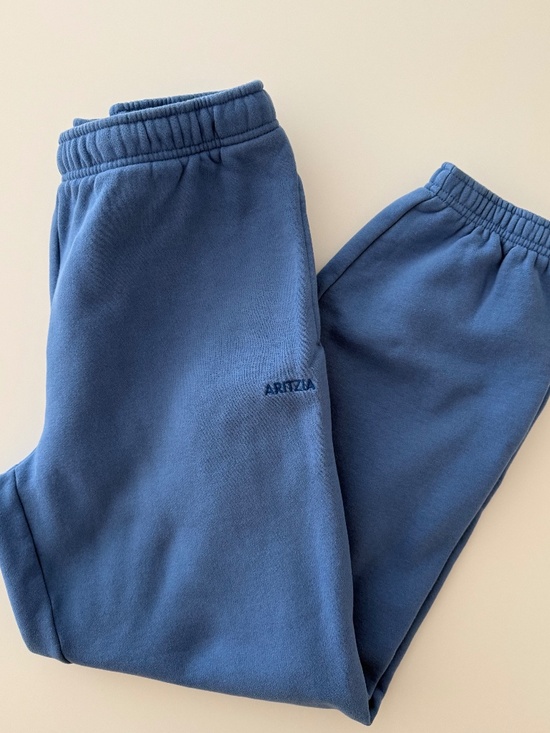 Aritzia Pants - Aritzia | Cozy Sweatfleece Boyfriend Jogger | Mirror Blue | US Size Small "Tall"